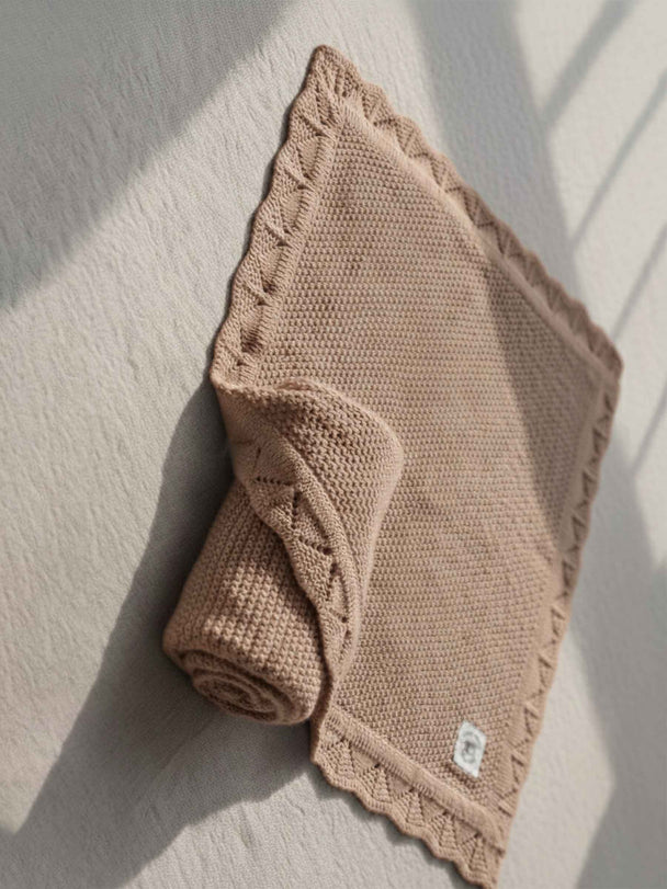 Heirloom Vintage Crochet Baby Blanket – 100% Breathable Cotton